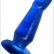 Синяя гелевая изогнутая анальная пробка - 13 см. от Eroticon
