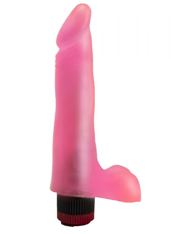 Гелевый розовый вибромассажёр - 17,8 см. от LOVETOY (А-Полимер)