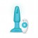 Голубая вибропробка с ротацией шариков RIMMING REMOTE CONTROL PLUG TEAL - 15,2 см. от b-Vibe