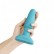 Голубая вибропробка с ротацией шариков RIMMING REMOTE CONTROL PLUG TEAL - 15,2 см. от b-Vibe