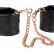 Черные мягкие наручники Entice French Cuffs с цепью от California Exotic Novelties