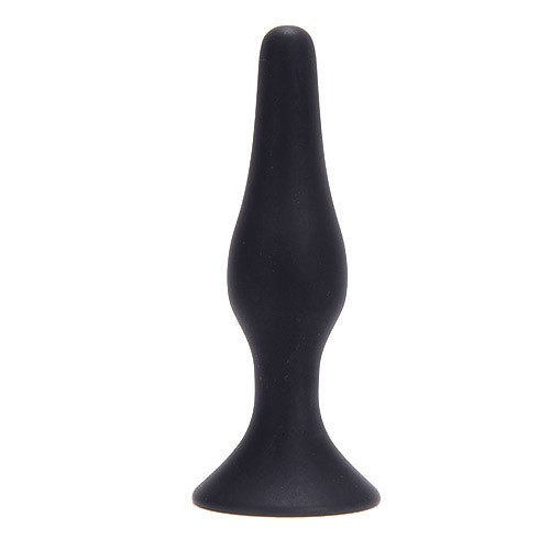Крупная чёрная анальная пробка из силикона ANAL BOTTLE PLUG SILICONE EXTRALARGE - 15,5 см. от Toyz4lovers