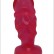 Розовая гелевая анальная пробка анатомической формы - 13 см. от Eroticon