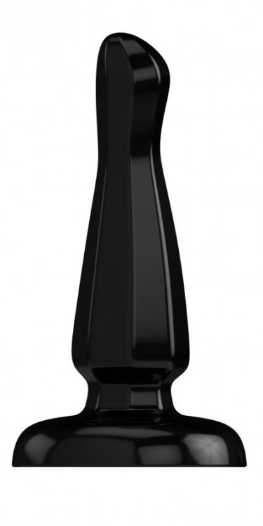 Черный анальный стимулятор на присоске Bottom Line Model 3 - 13 см. от Shots Media BV