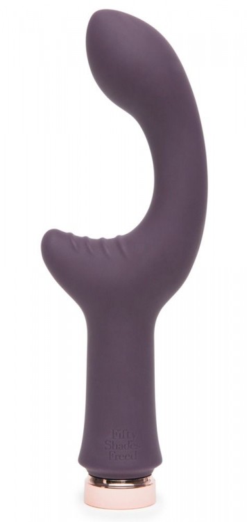 Фиолетовый вибратор Lavish Attention Rechargeable Clitoral   G-Spot Vibrator - 18,4 см. от Fifty Shades of Grey