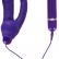 Фиолетовый анально-вагинальный вибратор с выносным блоком управления - 16 см. от Orion