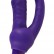Фиолетовый анально-вагинальный вибратор с выносным блоком управления - 16 см. от Orion