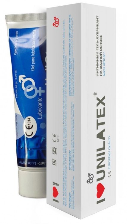Лубрикант на водной основе Unilatex Gel - 80 мл. от Unilatex
