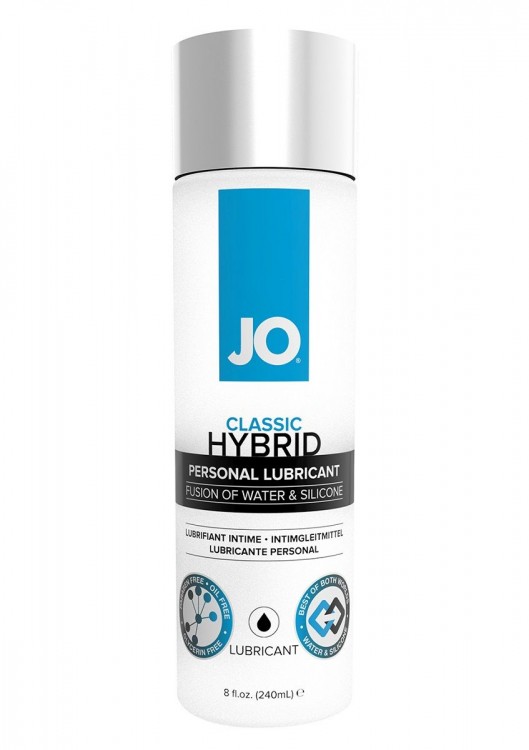 Лубрикант  на водно-силиконовой основе  JO CLASSIC HYBRID - 240 мл. от System JO