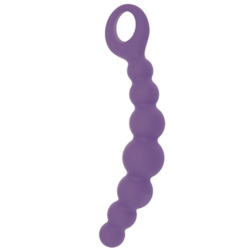 Фиолетовая анальная цепочка CATERPILL-ASS SILICONE PURPLE - 19,5 см. от Toyz4lovers