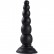 Чёрная анальная пробка-ёлочка MENZSTUFF BEADED PROBE - 16,5 см. от Dream Toys