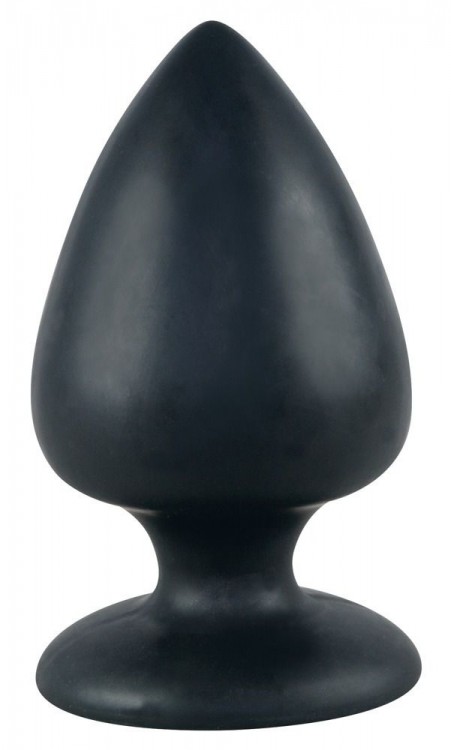 Большая чёрная анальная втулка Black Velvet Extra XL - 14 см. от Orion