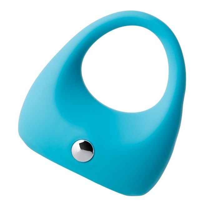 Голубое эрекционное виброкольцо TOYFA A-Toys из силикона от A-toys