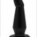Чёрная анальная пробка с загнутым кончиком - 13 см. от Eroticon