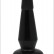 Чёрная анальная пробка с загнутым кончиком - 13 см. от Eroticon