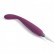 Фиолетовый гибкий тонкий вибратор Coco для G-стимуляции - 18,2 см. от Svakom