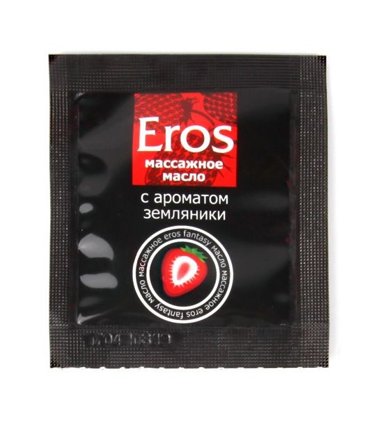 Пробник массажного масла с ароматом земляники Eros fantasy - 4 гр. от Биоритм