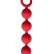 Бордовая анальная цепочка Appulse - 15 см. от Le Frivole