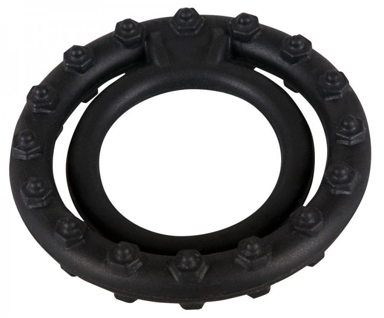 Чёрное кольцо для пениса Steely Cockring от Orion