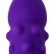 Фиолетовый вибратор с шишечками - 17 см. от A-toys