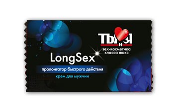 Пролонгирующий крем LongSex в одноразовой упаковке - 1,5 гр. от Биоритм