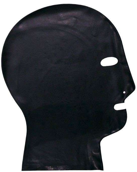 Латексный шлем-маска с прорезями для глаз и дыхания от LatexAS