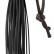 Чёрная мини-плеть из резины Rubber Mini Whip - 22 см. от Blush Novelties