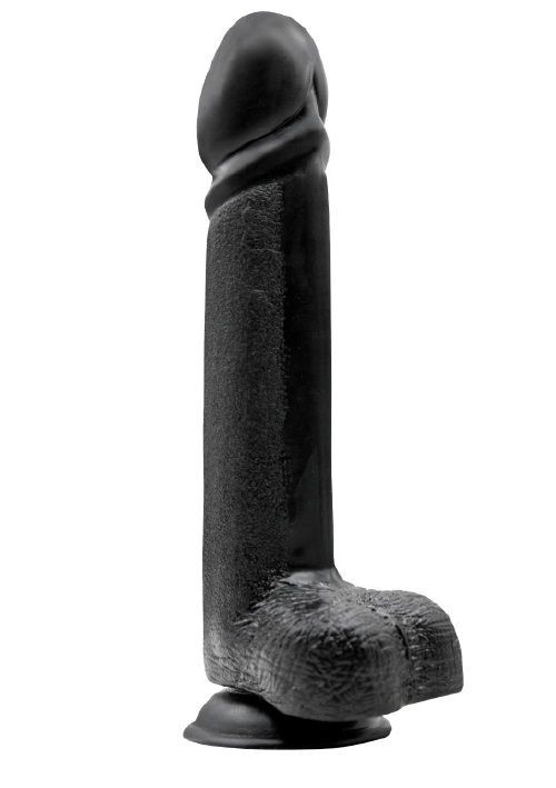 Чёрный анальный фаллоимитатор MENZSTUFF BLACK KNIGHT 10INCH BUTT PLUG - 25 см. от Dream Toys