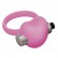 Розовое эрекционное виброкольцо Emotions Heartbeat Light pink от Lola toys