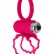 Розовое эрекционное виброкольцо BOB от Dibe