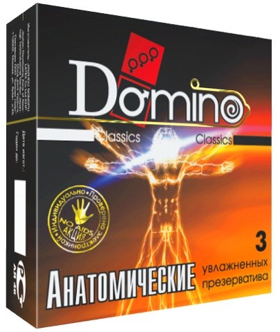 Презервативы анатомической формы Domino  Анатомические  - 3 шт. от Domino