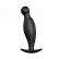 Чёрный анальный стимулятор с шаровидным кончиком - 11,7 см. от Baile