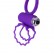 Фиолетовое эрекционное виброкольцо BOB от Dibe
