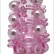 Розовая сквозная насадка с бусинками - 5,3 см. от Eroticon