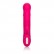 Ярко-розовый вибратор Jack Rabbit Signature Silicone Beaded Rabbit - 23 см. от California Exotic Novelties