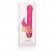 Ярко-розовый вибратор Jack Rabbit Signature Silicone Beaded Rabbit - 23 см. от California Exotic Novelties