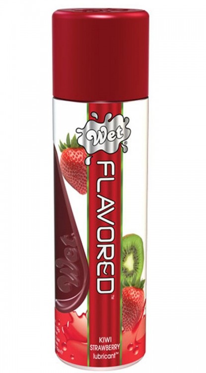 Лубрикант Wet Flavored Kiwi Strawberry с ароматом киви и клубники - 106 мл. от Wet International Inc.