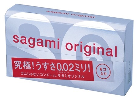 Ультратонкие презервативы Sagami Original - 6 шт. от Sagami