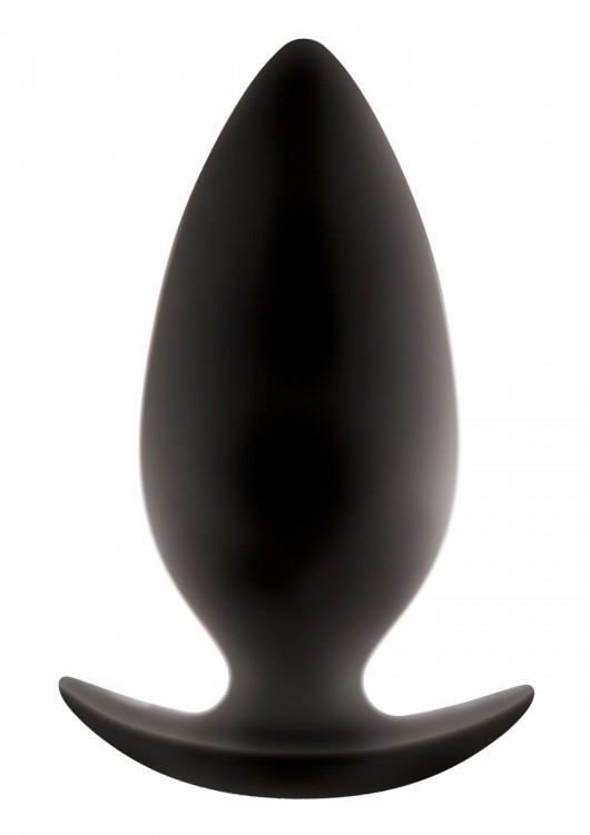 Большая чёрная анальная пробка Renegade Spades  для ношения - 10,1 см. от NS Novelties