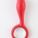 Красный анальный стимулятор с ручкой-кольцом - 14 см. от ToyFa