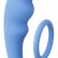 Голубое эрекционное кольцо с анальным стимулятором Mountain Range Anal Plug от Lola toys