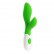 Зеленый вибратор Owen с клиторальным отростком - 20 см. от Baile