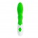 Зеленый вибратор Owen с клиторальным отростком - 20 см. от Baile