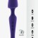 Фиолетовый двусторонний вибратор Sasha - 22,5 см. от Shots Media BV