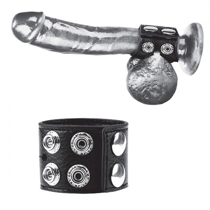 Ремень на член и мошонку 1.5  Cock Ring With Ball Strap от BlueLine