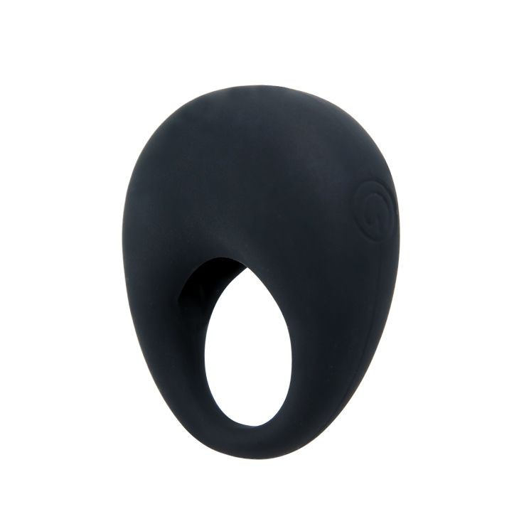 Черное вибрирующее эрекционное кольцо Trap от Baile