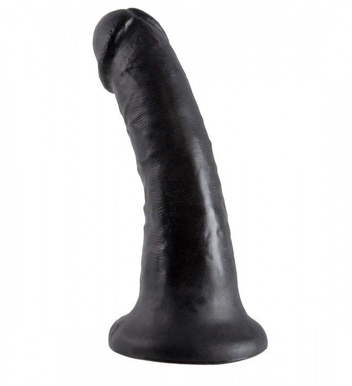 Чёрный фаллоимитатор с присоской 6  Cock - 15,2 см. от Pipedream