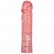 Розовая фаллическая насадка Vac-U-Lock 8  Crystal Jellies Dong - 20,3 см. от Doc Johnson