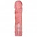 Розовая фаллическая насадка Vac-U-Lock 8  Crystal Jellies Dong - 20,3 см. от Doc Johnson