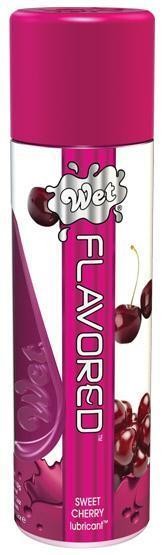 Лубрикант Wet Flavored Sweet Cherry с ароматом вишни - 106 мл. от Wet International Inc.